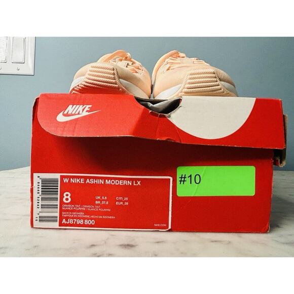 New Nike (8) Women’s Ashin Size 8 Running Shoes Sneakers Peach Crimson Tint NIB - Picture 15 of 16